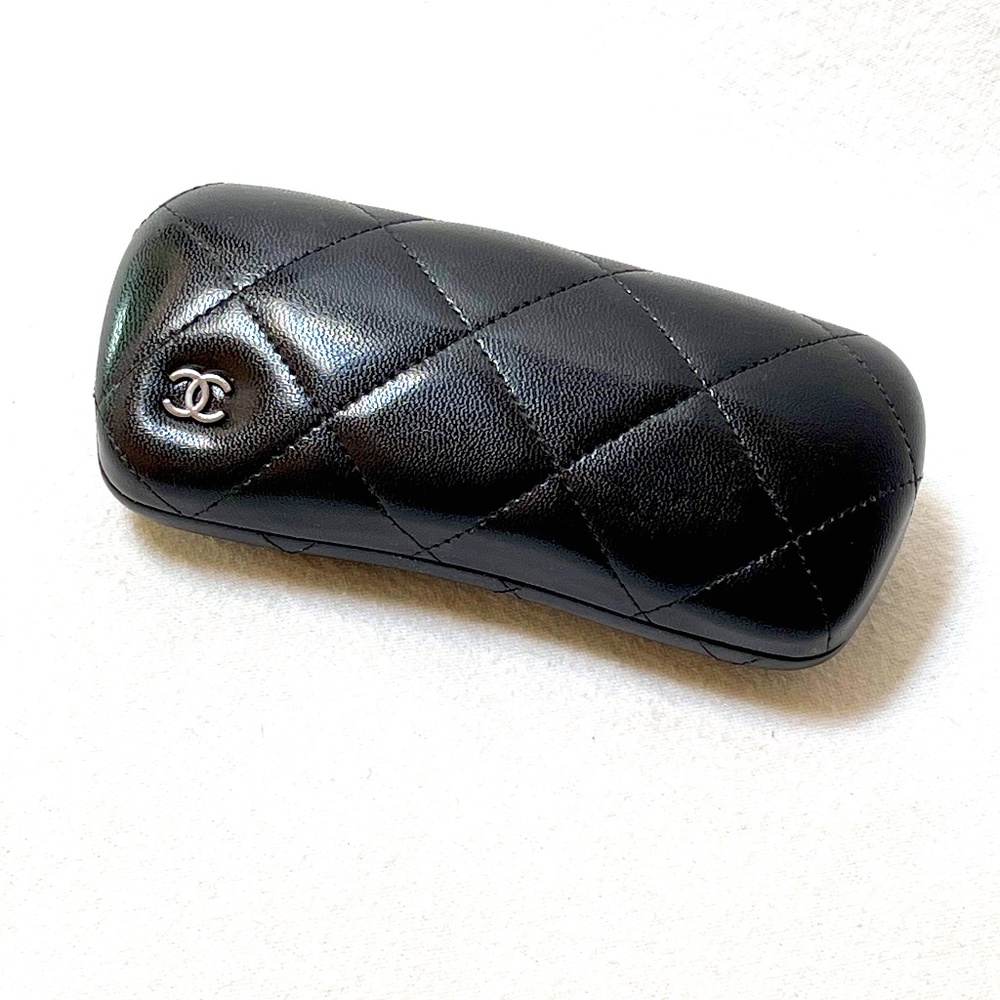 Authentic CHANEL Quilted Eyeglass Case